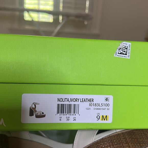 Sam Edelman  NOLITA PLATFORM Block Hill Cream  SANDAL size 9 New - Picture 12 of 12